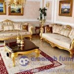 Jual Sofa Tamu Ukir Mewah Gold Persia