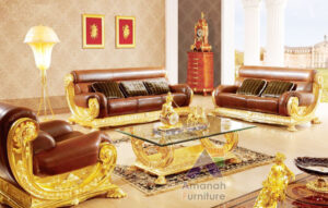 Kursi Tamu Mewah Gold Warna Emas Ukiran Jepara