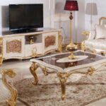 Kursi Tamu Sofa Mewah Elif Warna Emas