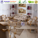 Kursi Tamu Sofa Mewah Elif Warna Emas