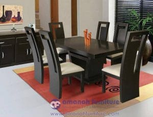 Meja Makan Minimalis Jati Balero Blok