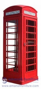 Lemari Hias Box Telephone Merah London Inggris