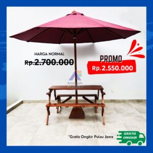 Bangku Kursi Taman Payung Lipat Magic