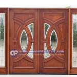 Pintu Rumah Jati Kupu-kupu Tarung