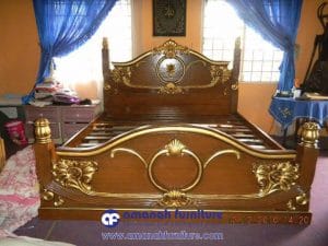 Tempat Tidur Jati Dialora Ukir Jepara