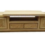 Meja TV Jati Minimalis Rintik Jepara