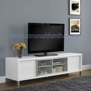 Meja TV Minimalis Funny White