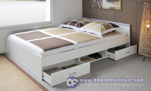 Tempat Tidur Minimalis Moderen Laci Terbaru