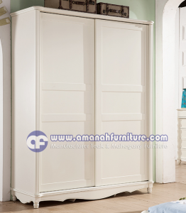 Jual Lemari Pakaian Minimalis Klasik Putih