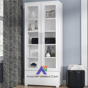 Lemari Pajangan Minimalis Modern 2 Pintu