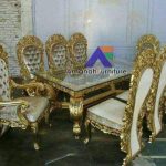 Meja Makan Mewah Royal Cleopatra Jati Jepara