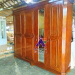 Lemari Pakaian Jati 4 Pintu Mahesa