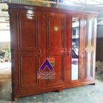 Lemari Pakaian Jati 4 Pintu Mahesa