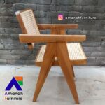 Kursi Cafe Rotan Jati Kombinasi Minimalis Jepara